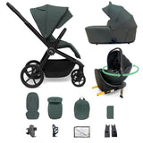 My Babiie MB450 ARC 3-in-1 Travel System + Rotating Car Seat + Base - Himalayan Green