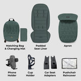My Babiie MB450 ARC 2-in-1 Pushchair & Folding Carrycot - Himalayan Green