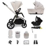 My Babiie MB450 ARC 3-in-1 Travel System + Base - Royal Ivory