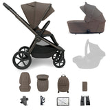 My Babiie MB450 ARC 2-in-1 Pushchair & Folding Carrycot - Mocha Atelier
