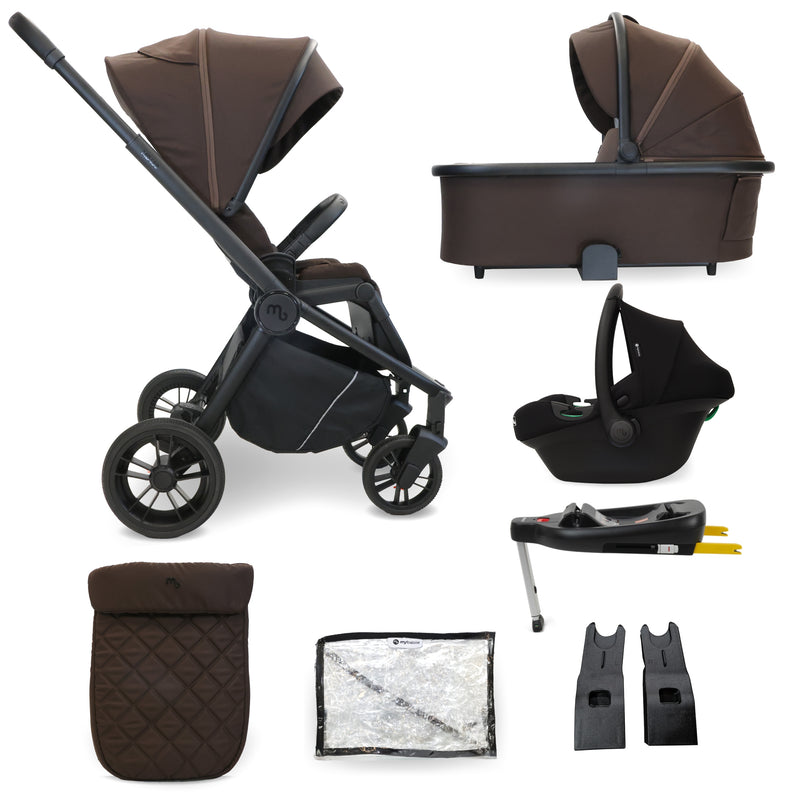 My Babiie MB450i 3-in-1 Travel System with Base - Chocolate