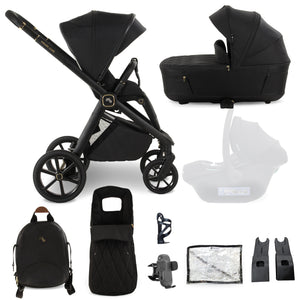 My Babiie MB450 LUXE 2-in-1 Pushchair & Carrycot - Black