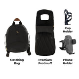My Babiie MB450 LUXE 3-in-1 Travel System - Black