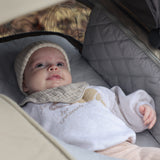 My Babiie MB450 LUXE 3-in-1 Travel System with Rotating Car Seat + Base - Feather