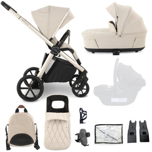 My Babiie MB450 LUXE 2-in-1 Pushchair & Carrycot - Feather