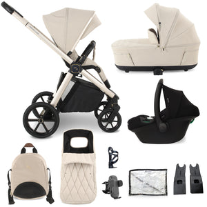 My Babiie MB450 LUXE 3-in-1 Travel System - Feather