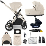 My Babiie MB450 LUXE 3-in-1 Travel System with Base - Feather
