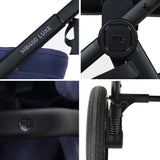 My Babiie MB450 LUXE 3-in-1 Travel System - Indigo