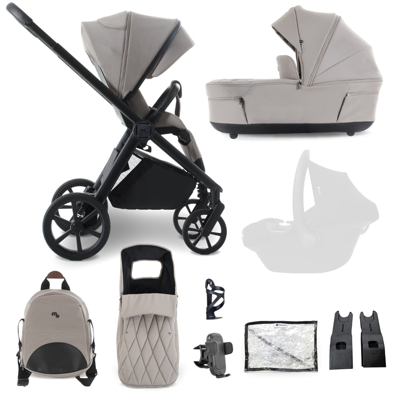 My Babiie MB450 LUXE 2-in-1 Pushchair & Carrycot - Mink
