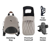 My Babiie MB450 LUXE 3-in-1 Travel System - Mink