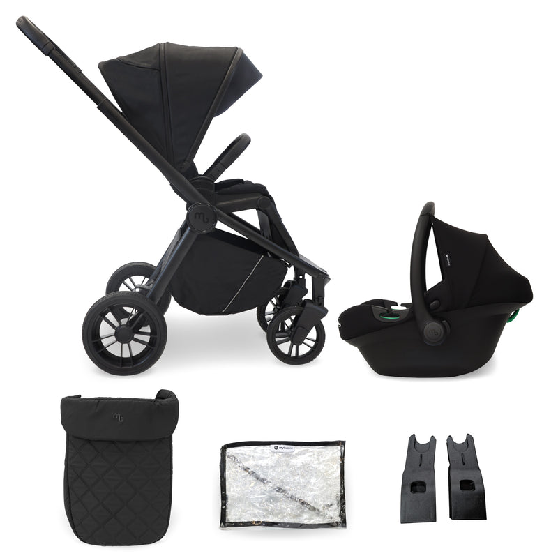 My Babiie MB450 Pushchair & i-Size Car Seat - Black