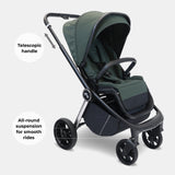 My Babiie MB450 Pushchair & i-Size Car Seat - Forest Green