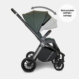 My Babiie MB450 Pushchair & i-Size Car Seat - Forest Green