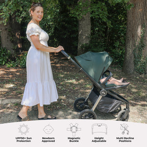 My Babiie MB450 Pushchair - Forest Green