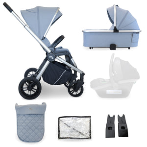My Babiie MB450 2-in-1 Travel System - Steel Blue