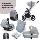MB450i 3-in-1 Travel System with i-Size Car Seat - Steel Blue