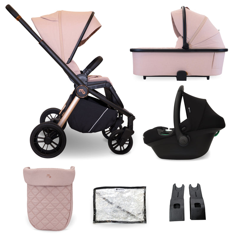 My Babiie MB450i 3-in-1 Travel System - Pastel Pink