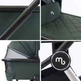 MB450i 3-in-1 Travel System with Rotating Car Seat + Base - Forest Green