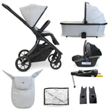 My Babiie MB500 3-in-1 Travel System with Base - Moon Grey