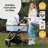 My Babiie MB500i Dani Dyer Rose Gold Marble iSize Travel System