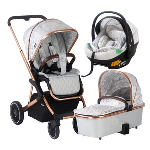 MB500i 3-in-1 Travel System with i-Size Car Seat - Rose Gold Marble - Grade B