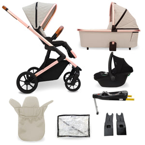 MB500 3-in-1 Travel System with Base - Rose Gold Stone