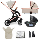 My Babiie MB500 3-in-1 Travel System - Dani Dyer Rose Gold Stone