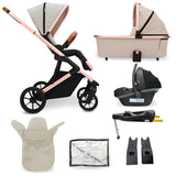 MB500 3-in-1 Travel System with Base - Rose Gold Stone