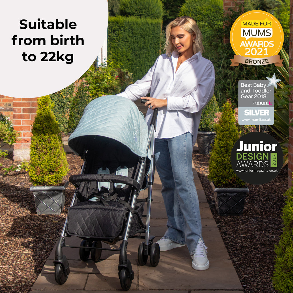 MB51 Plus Stroller Quilted Aqua