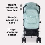 My Babiie MB51 Stroller - Billie Faiers Quilted Aqua