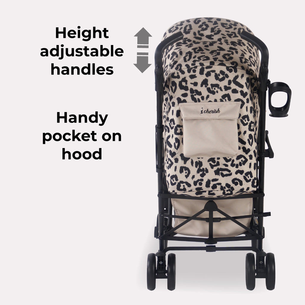 My Babiie Dani Dyer Fawn Leopard Lightweight Stroller