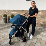 MB51 Stroller - Blue Leopard - Grade A