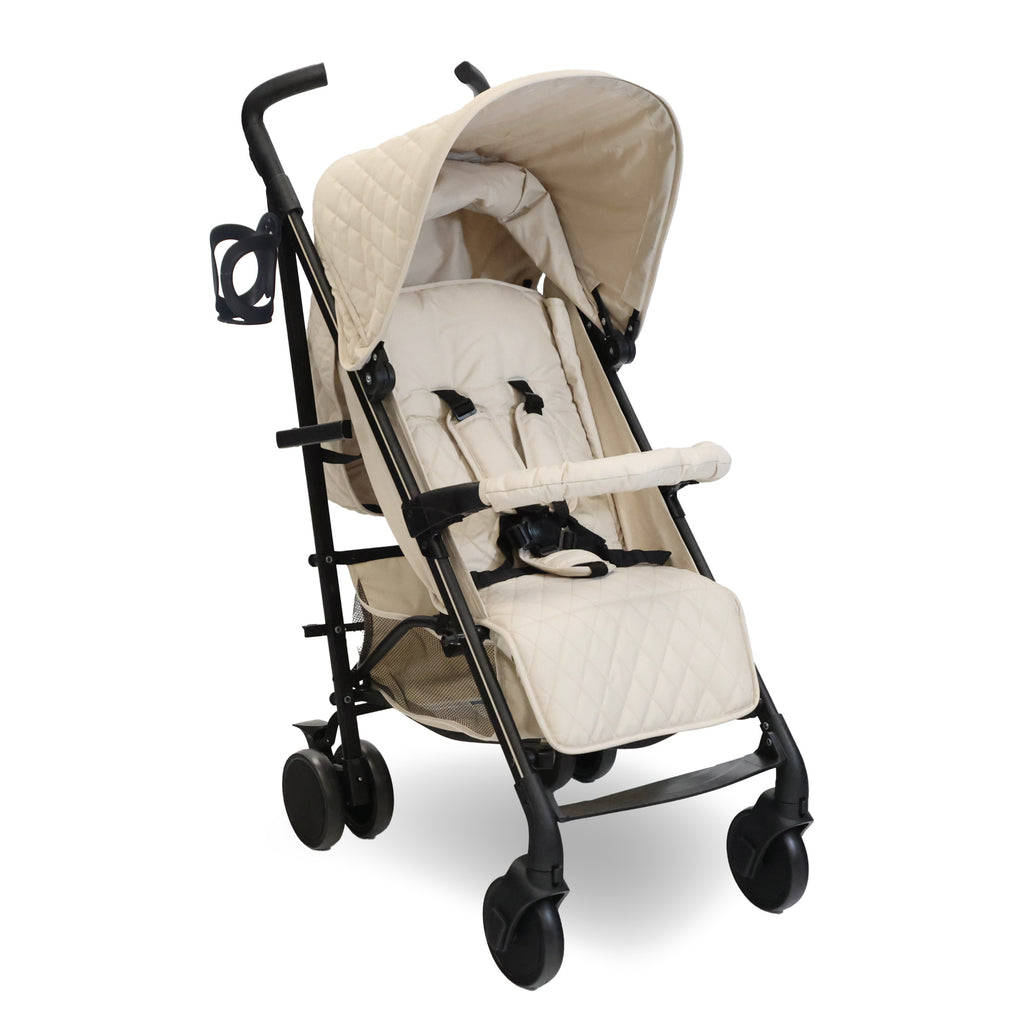 My Babiie Dani Dyer Quilted Sand Lightweight Stroller