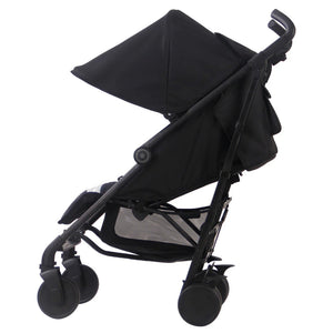 My Babiie "AM to PM" Charcoal Stripes Lightweight Stroller - Grade A