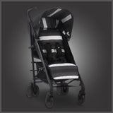 My Babiie "AM to PM" Charcoal Stripes Lightweight Stroller - Grade A