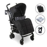 Black Leopard Lightweight Stroller - Grade C