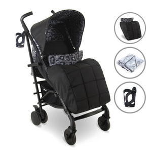 My Babiie MB51 Plus Stroller - Black Leopard