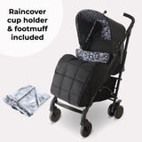 Black Leopard Lightweight Stroller - Grade A