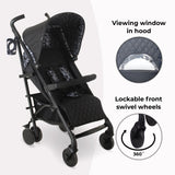 Black Leopard Lightweight Stroller - Grade A