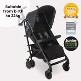 Black Leopard Lightweight Stroller - Grade C
