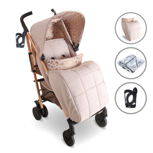 My Babiie MB51 Plus Stroller - Pink Leopard