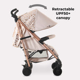 My Babiie MB51 Plus Stroller - Pink Leopard