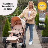 My Babiie MB51 Stroller - Rose Gold Blush