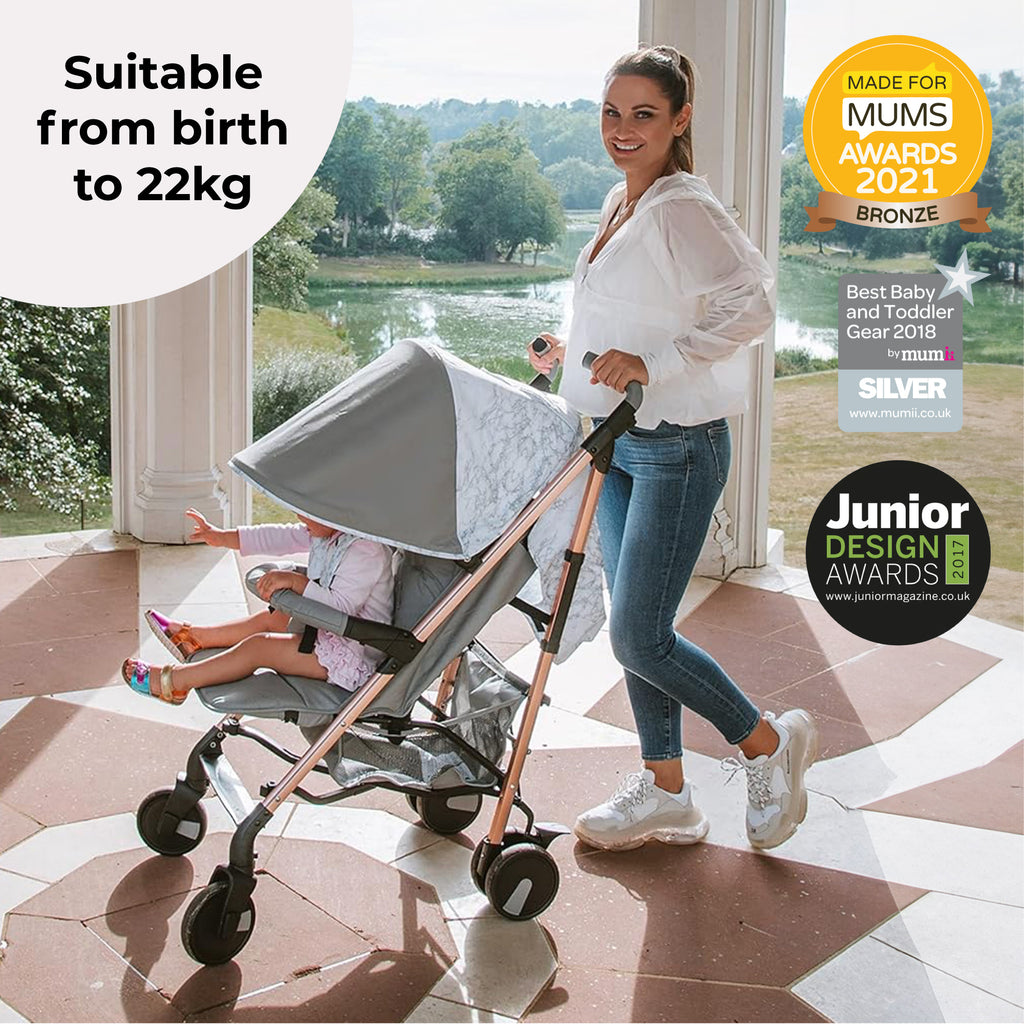 My Babiie MB51 Stroller Samantha Faiers Grey Marble Grade A