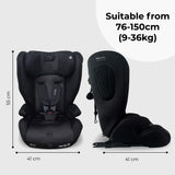 My Babiie MBCS75 SE Toddler to Booster R129 Car Seat with ISOFIX - Midnight Black