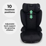 My Babiie MBCS75 SE Toddler to Booster R129 Car Seat with ISOFIX - Midnight Black