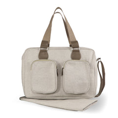 My Babiie Billie Faiers Oatmeal Herringbone Deluxe Changing Bag