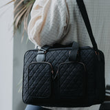 My Babiie Billie Faiers Black Quilted Deluxe Changing Bag