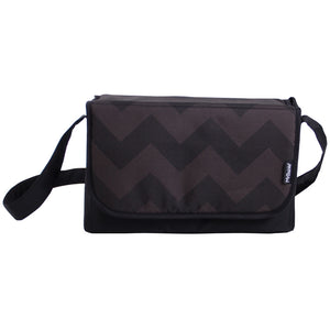 My Babiie Black Chevron Baby Changing Bag - Grade A