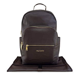 My Babiie Backpack Pro Changing Bag - Mocha Brown